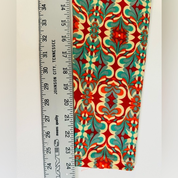 Lularoe Leggings Modern Hue Print ONE SIZE 2-10 NEW! - Picture 9 of 13